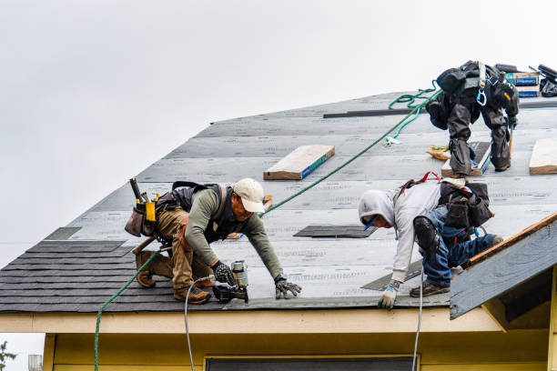 Professional Metal Roofing technician working in Auburn, ME